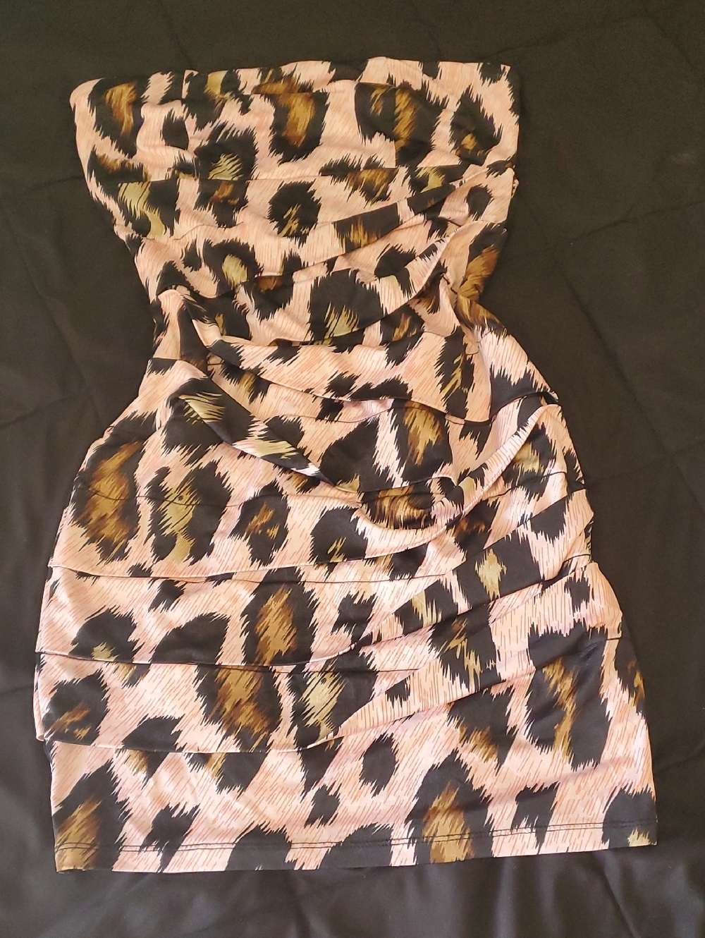 Women’s Pink Leopard Print Bodycon Skirt